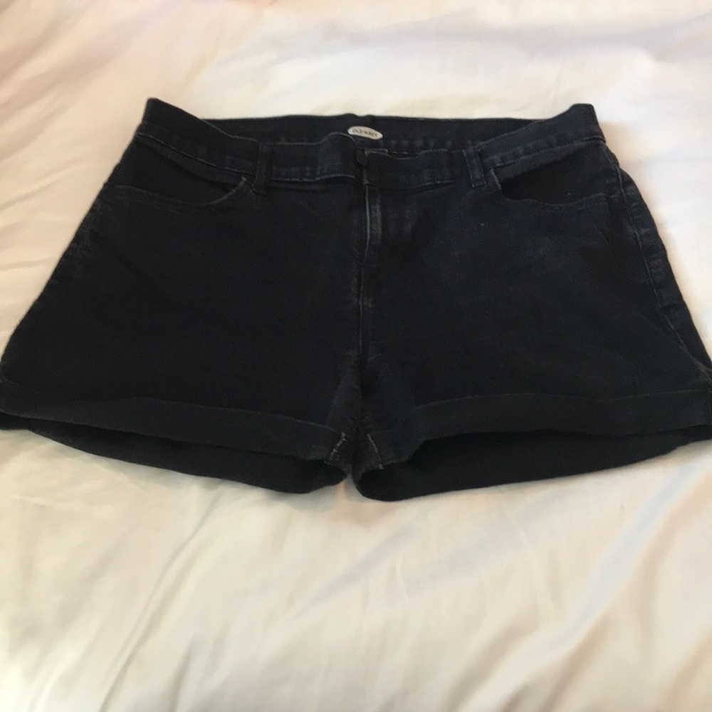 Old Navy Black Denim Shorts